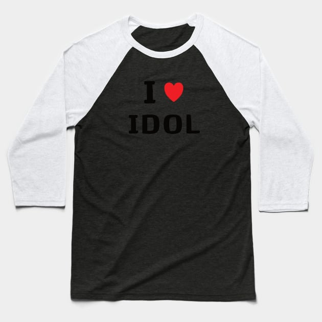 Hoshino Ruby ([Oshi no Ko]) I ♥ Idol Baseball T-Shirt by Kamishirts